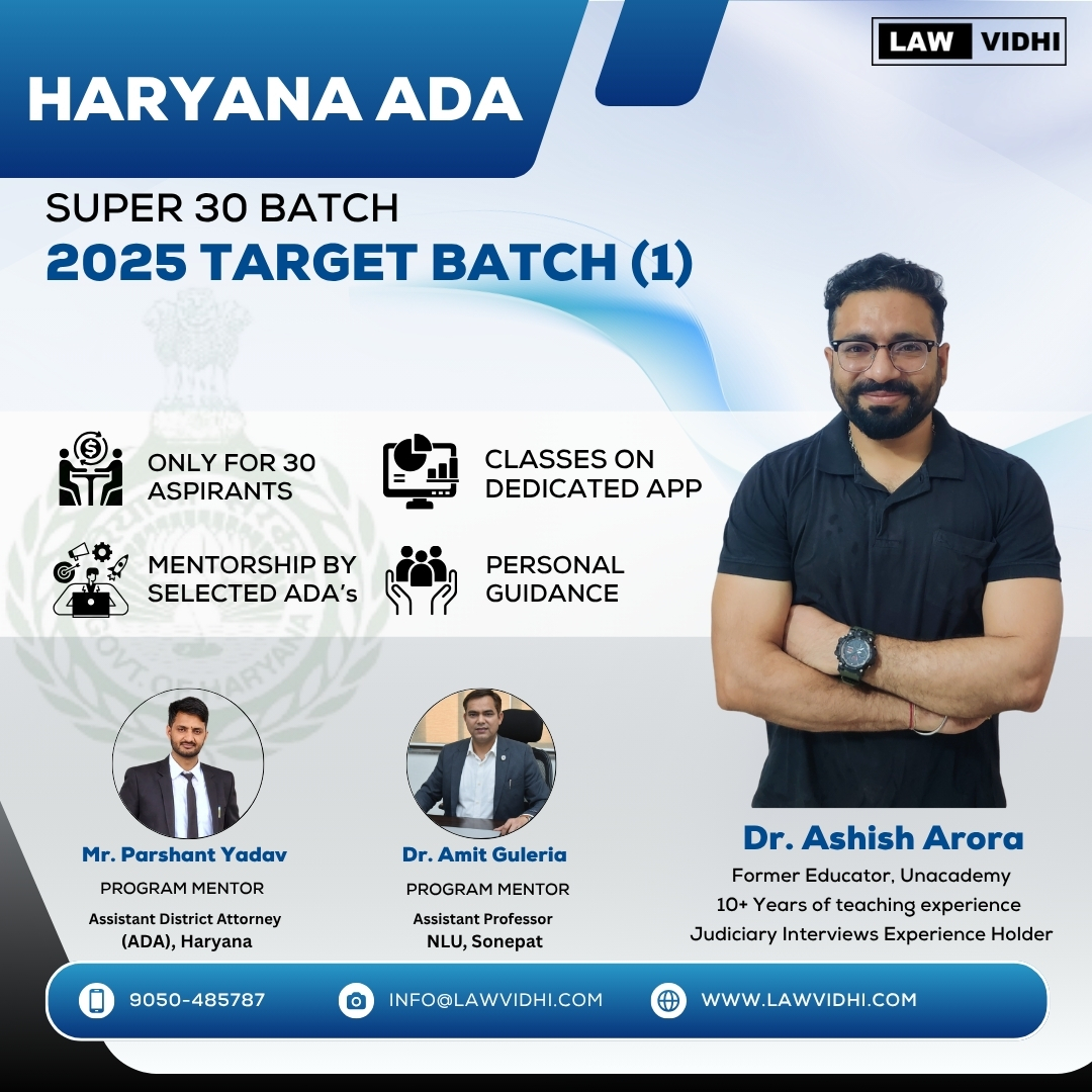 Haryana ADA Target Batch