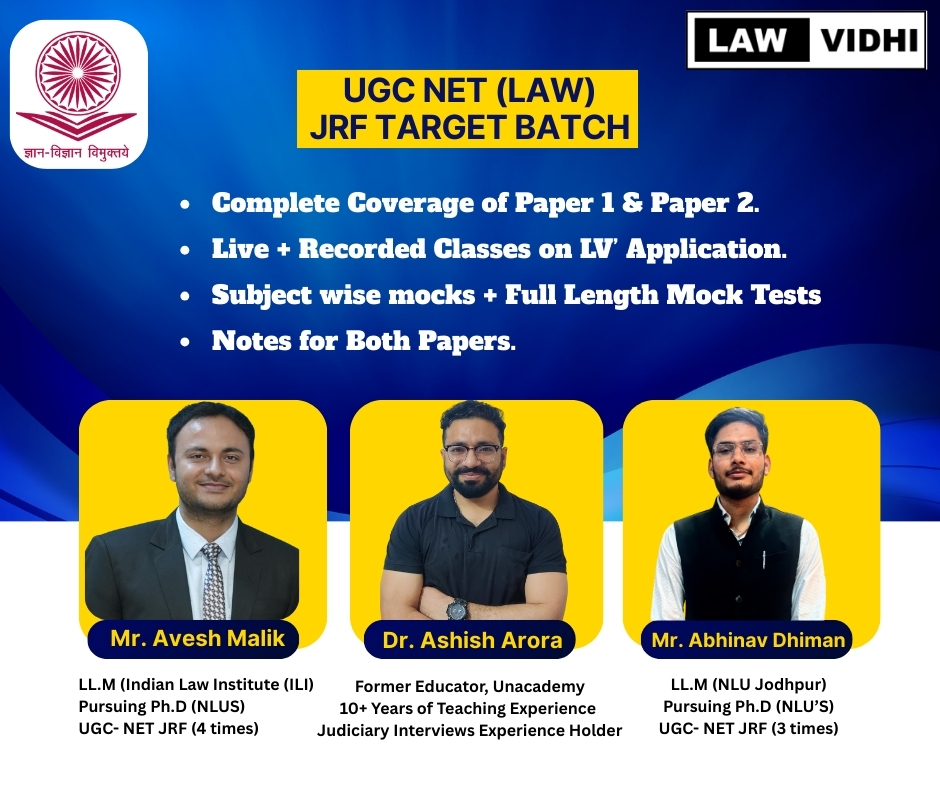 UGC NET LAWVIDHI COURSE